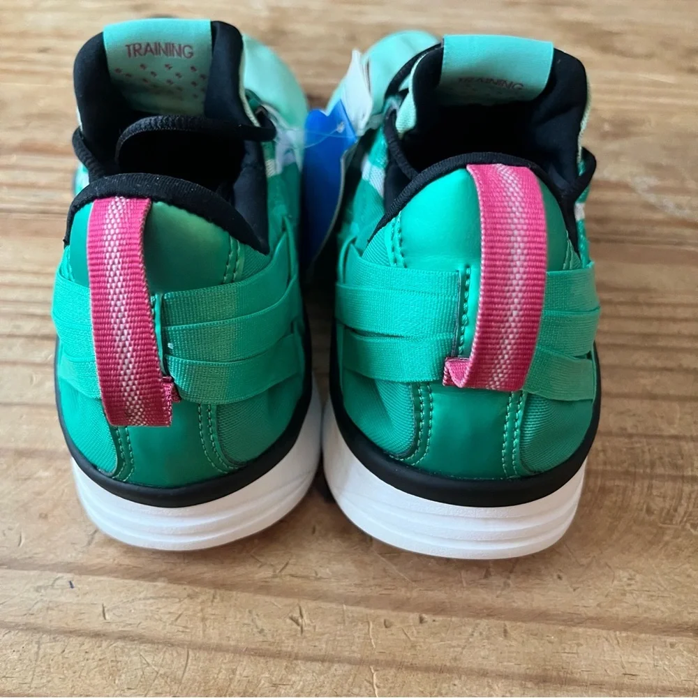 Asics Women’s NWT Gel-Fit Sana Cross Training Running Shoe Size 10 Green Pink - Picture 5 of 16